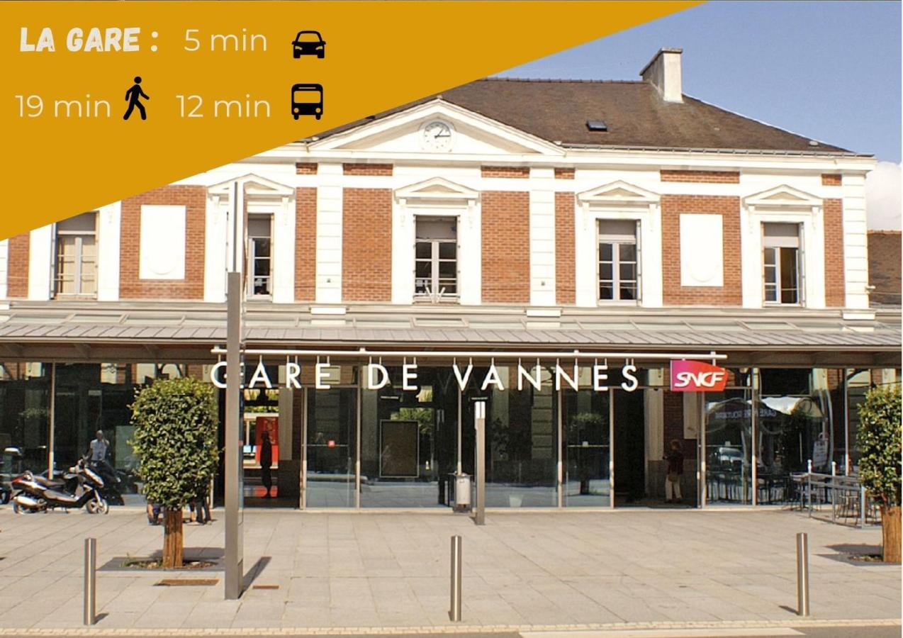 La Pause De Merimee - Jardin - Parking Vannes Exteriör bild