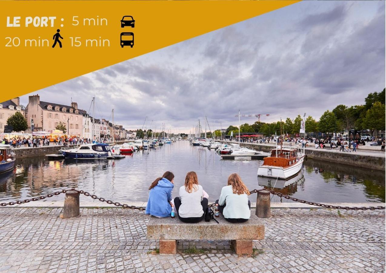 La Pause De Merimee - Jardin - Parking Vannes Exteriör bild
